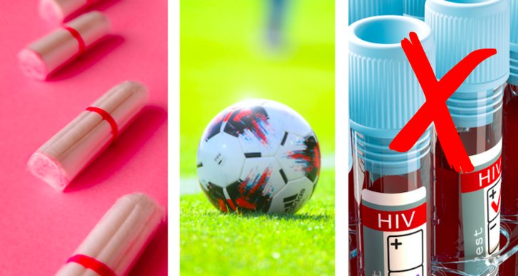 HIV, mens, Fotboll